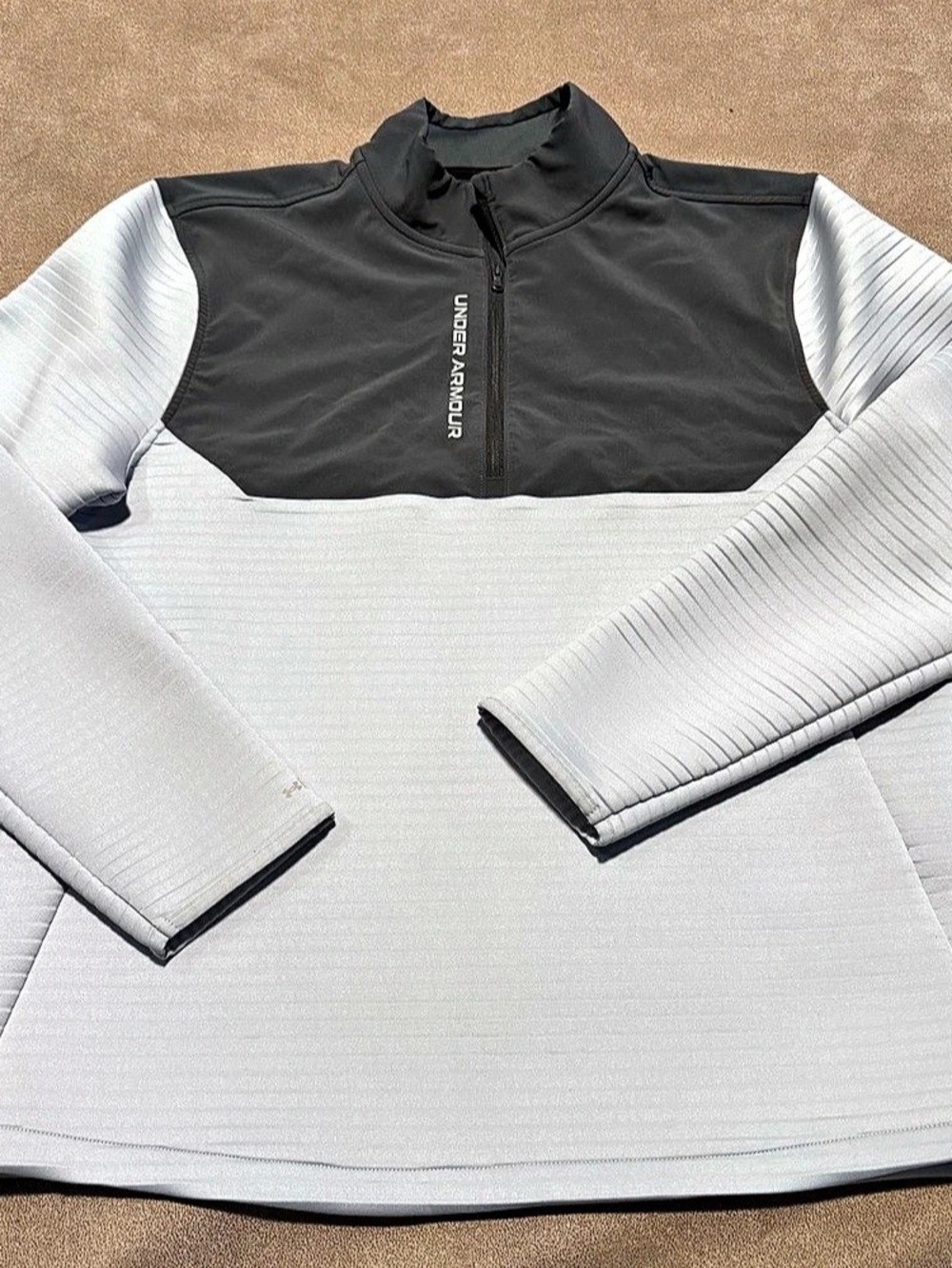 Under Armour UA Storm Daytona 1/2 Zip Golf Pullover Men's Gray & Black Large
